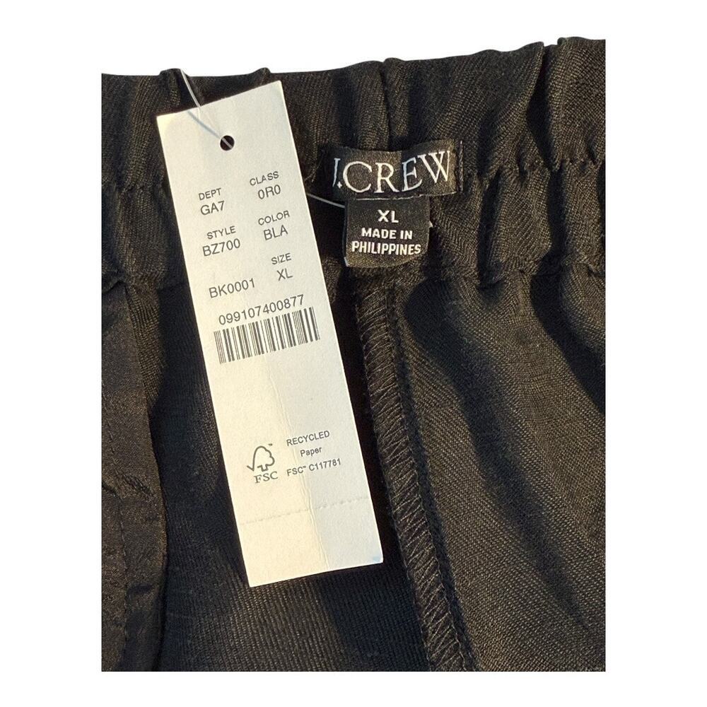 J. Crew Pleated pull-on pant in linen-cupro blend - Picture 3 of 9